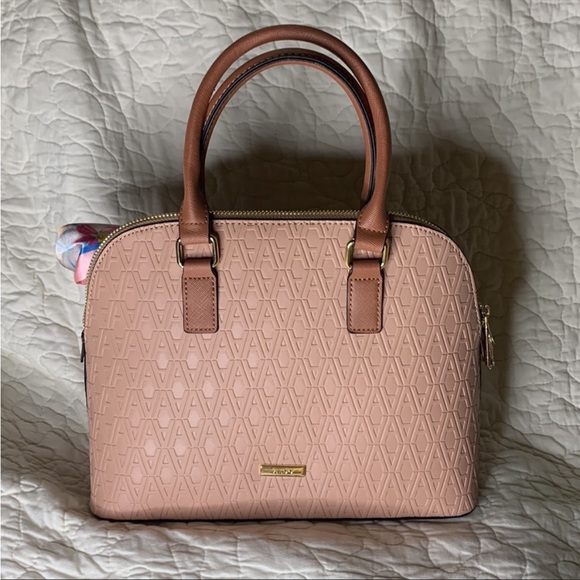 ALDO Peach w/Scarf Crossbody Handbag - Picture 2 of 8